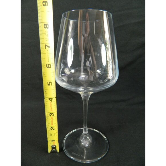 Villeroy & Boch Crystal Wine Glass Etched Signed Red Wine 8.5" - Picture 5 of 9